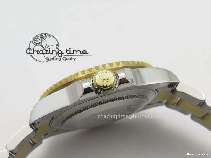 0301 Submariner 116613 LN Noob 1:1 Best Edition YG Wrapped Bezel Black Dial On SS YG Bracelet A Neat 3961